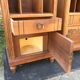 Tables de chevets vintage art deco en noyer