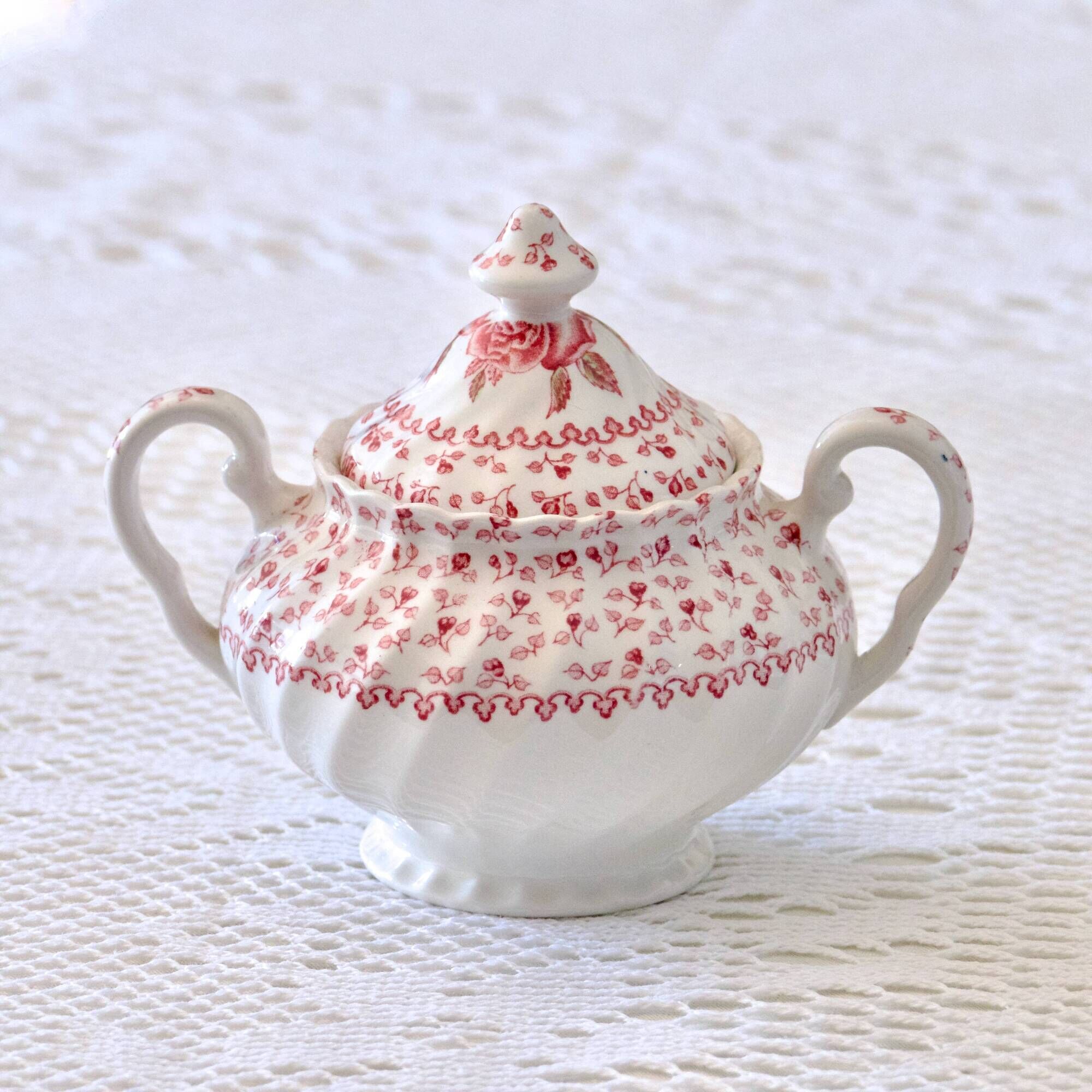 Johnson & Bros "Rose Bouquet" Antique Porcelain Coffee Set