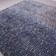 Blue Handmade Beni merirt Rug 258 x 305 cm - Abstract Wool Rug - Berber Rug