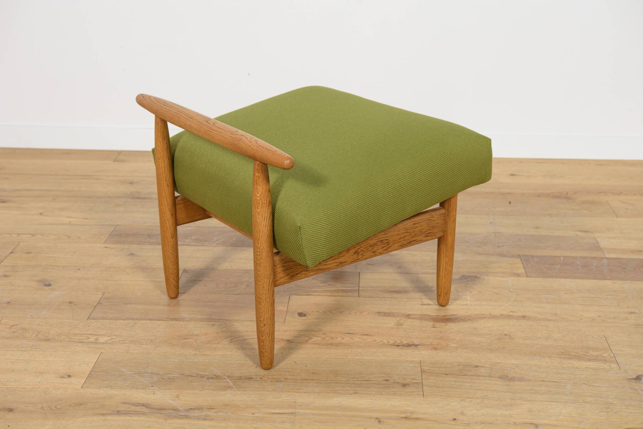 Oak Model J 65  Stool  by Ejvind A. Johansson for FDB Møbler, Denmark, 1950s