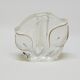 Vintage Walther Glas Germany Glass Soliflore Vase with Lily Decor