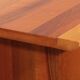 Italian architectural chest of drawers in walnut, 1970, Italy