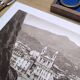 Bastia, vintage Corsica, photo plate printed in 1935.