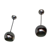 Paire de suspension boules chromées années 70/80.