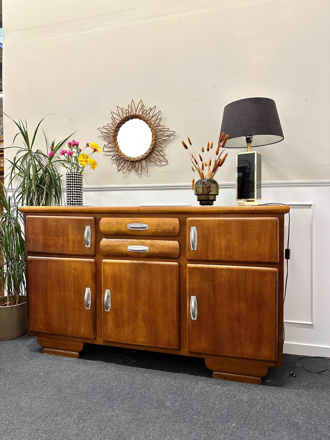 Buffet mado plateau noir