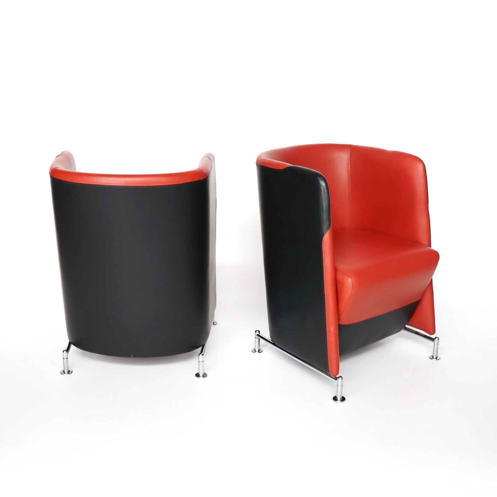 Pair of armchairs by Börge Lindau and Bo Lindekrantz