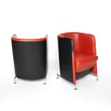 Pair of armchairs by Börge Lindau and Bo Lindekrantz