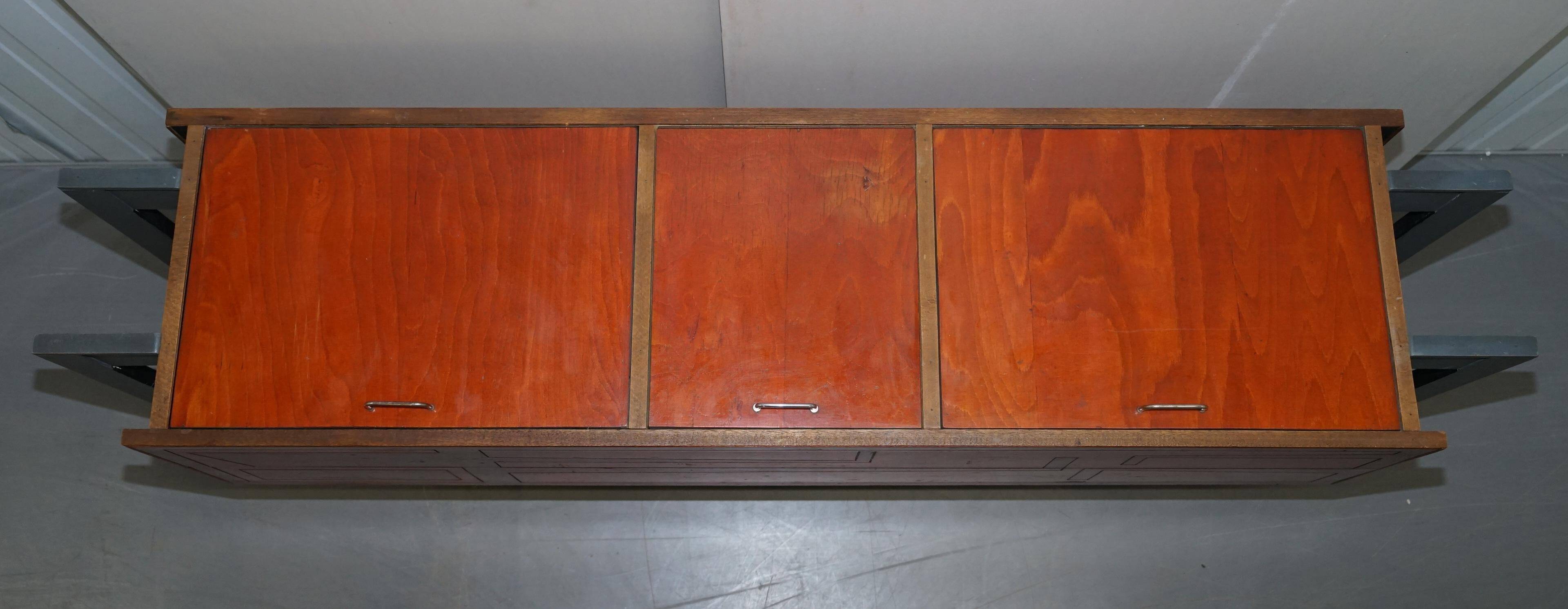 Unique Custom Modern Buffet with Doors Opening Upwards