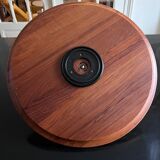 teak rotary tray