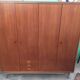 1960 plating chrome legs teak Cabinet