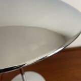 Chrome desktop led saucer lamp