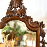 Vintage carved wooden mirror 110x58