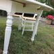 Ensemble table de ferme  blanche et quatre chaises