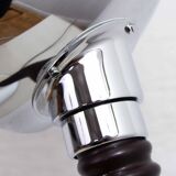 Chromed metal desk lamp