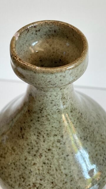 Duo VASES Ceramic sandstone Vintage craft