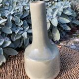 Vase ceramique émaillée vert d’eau signé