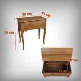 Dough table in walnut and pear wood, Louis XV – XVIII century.