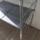 Vintage stainless steel shelf from the 70s