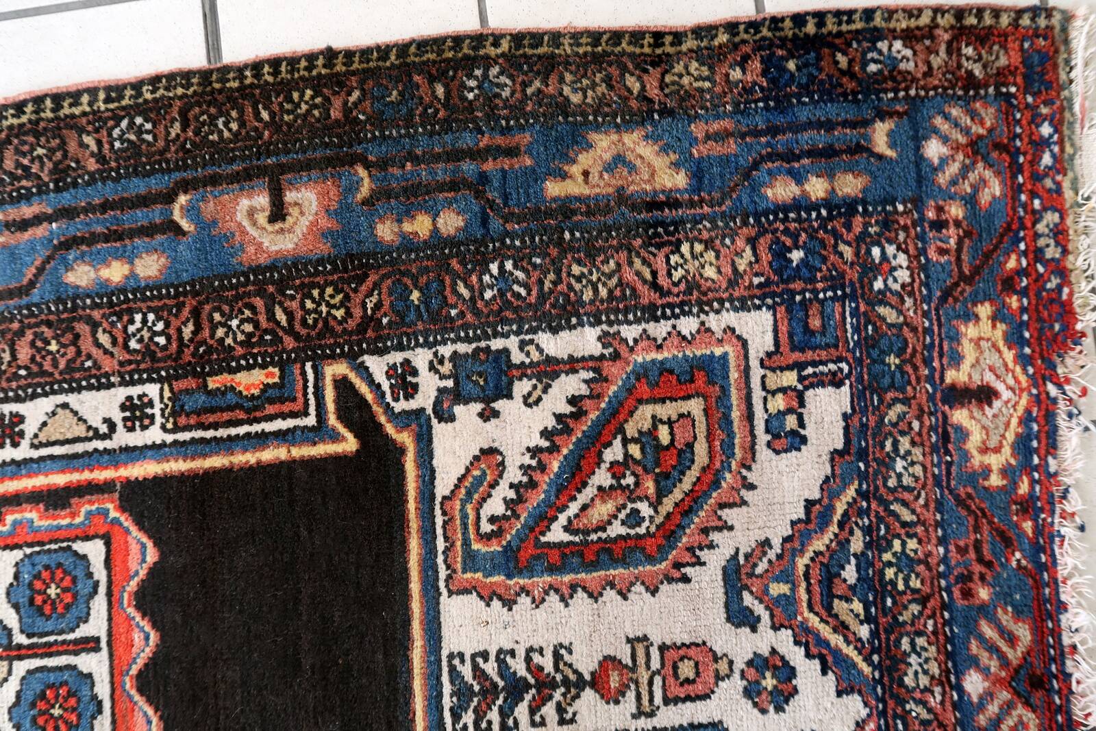 Tapis ancien fait main Malayer 123cm x 199cm - 1C999