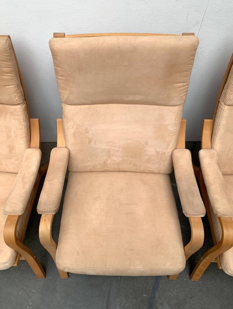 Vintage Danish lounge chairs by Skalma, set of 4.