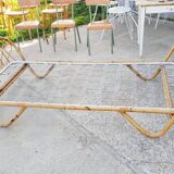 Rattan basket bed