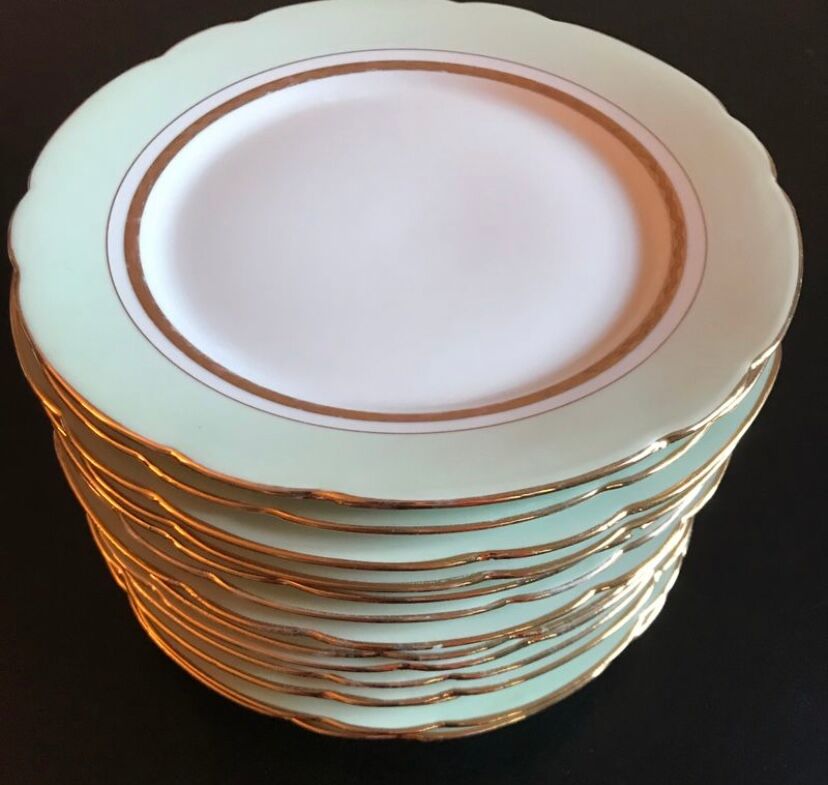 Lots plates French porcelain LJ Cie