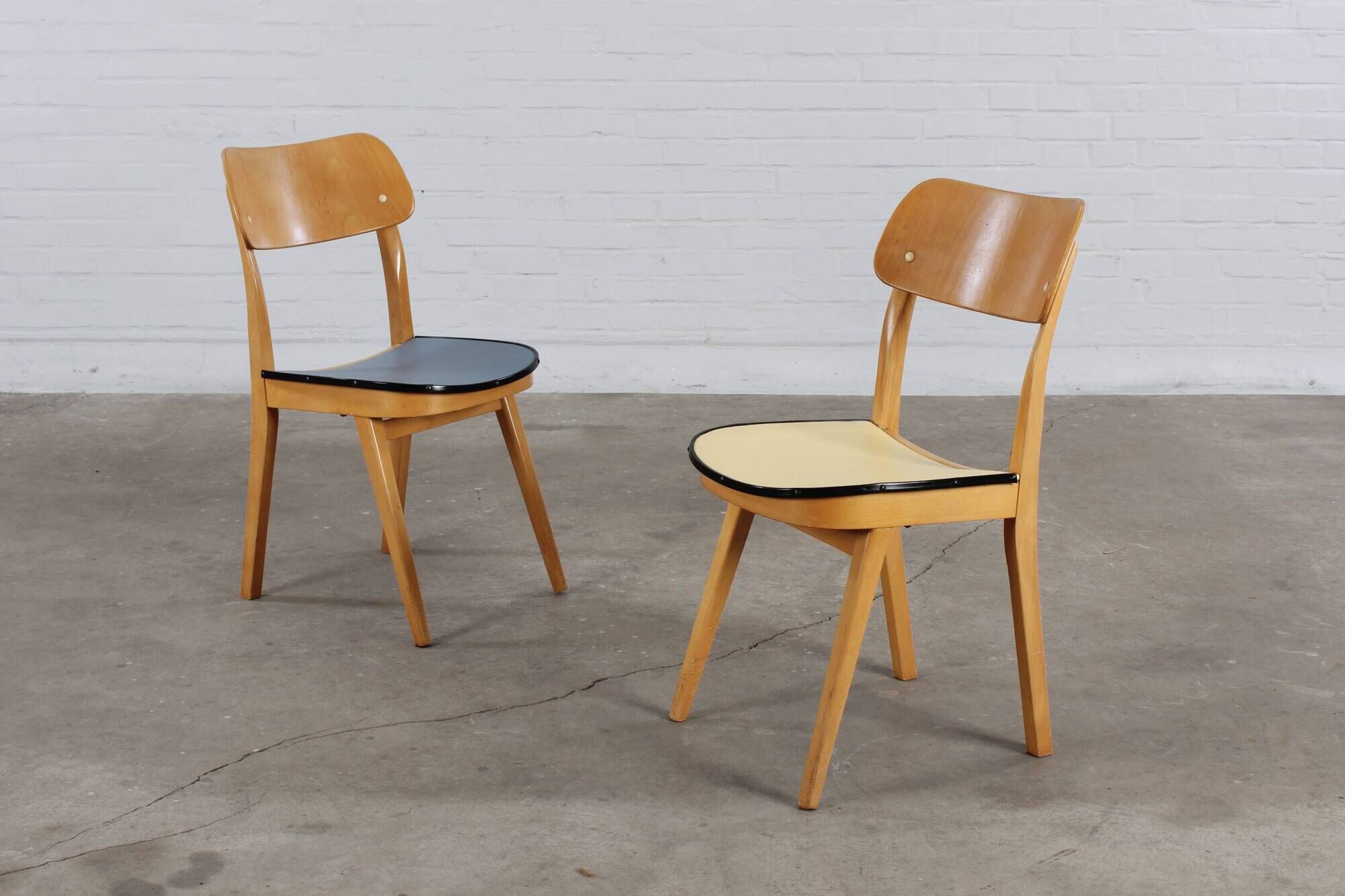 50s kitchen chairs 2-piece set rockabilly vintage design