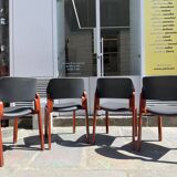 4 chaises de salle à manger années 60
