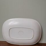 Vintage plate with tefal melamine orange flower pattern made in France