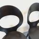 Set of 4 vintage Mouette chairs by Baumann in black wood from the 1960s.