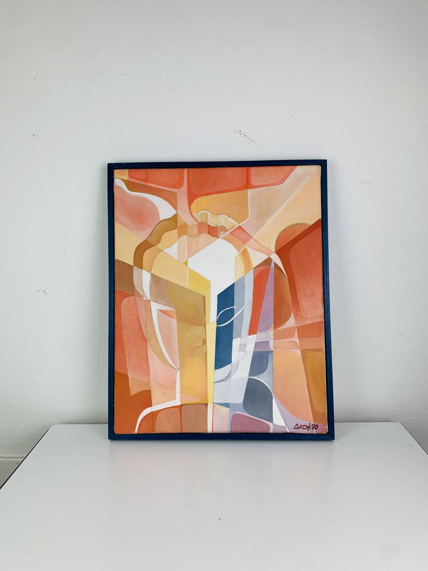 Abstract portrait painting from the 90s.