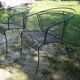 Pair of metal garden chairs 1950