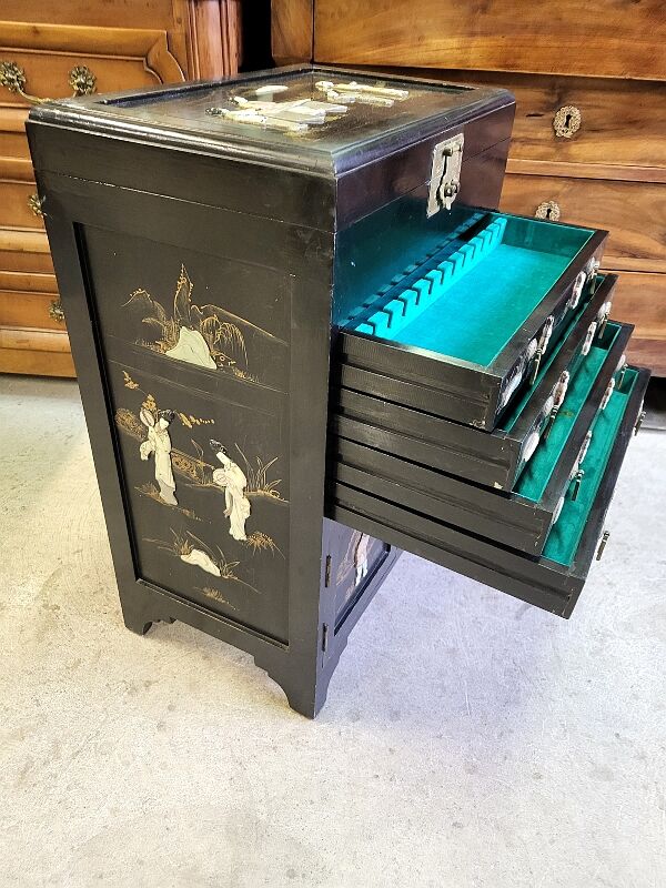 Meuble asiatique decor en pierre de lare