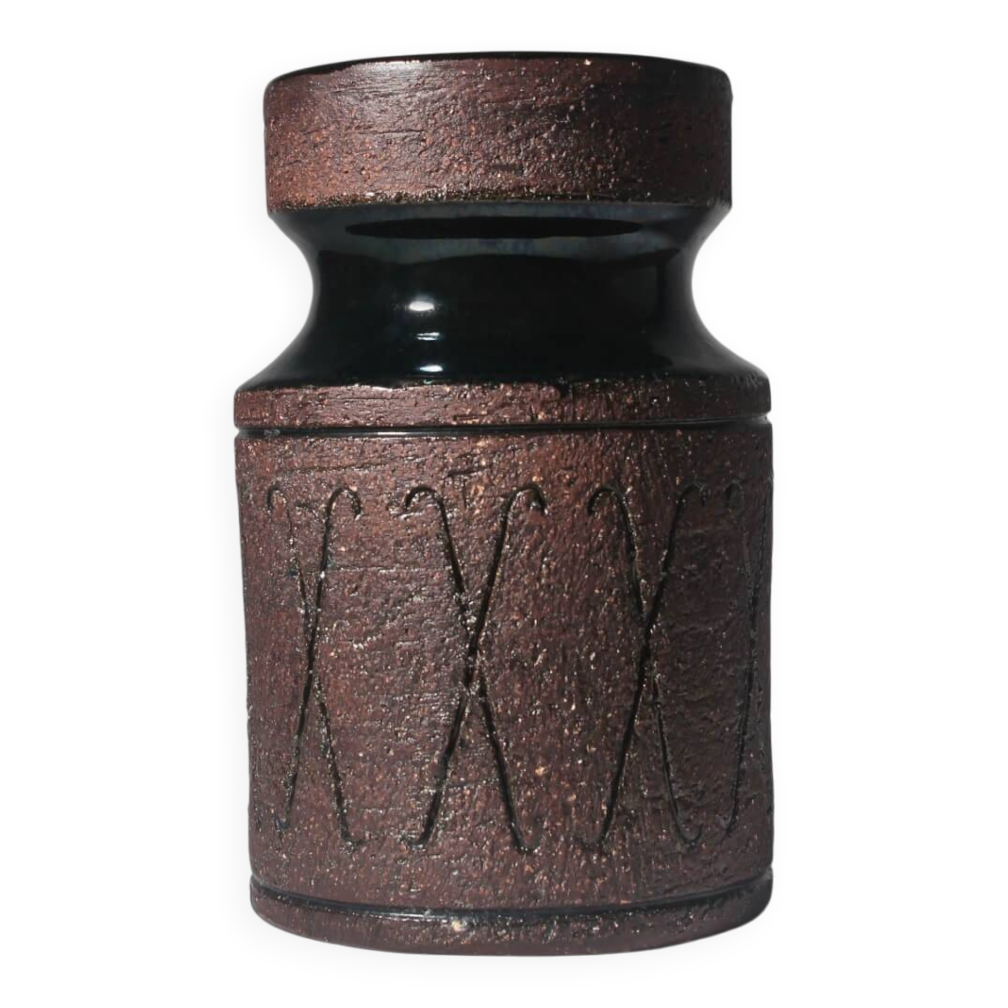 Eke Bjerén Textured Ceramic Large Vase, 1960s, Sweden