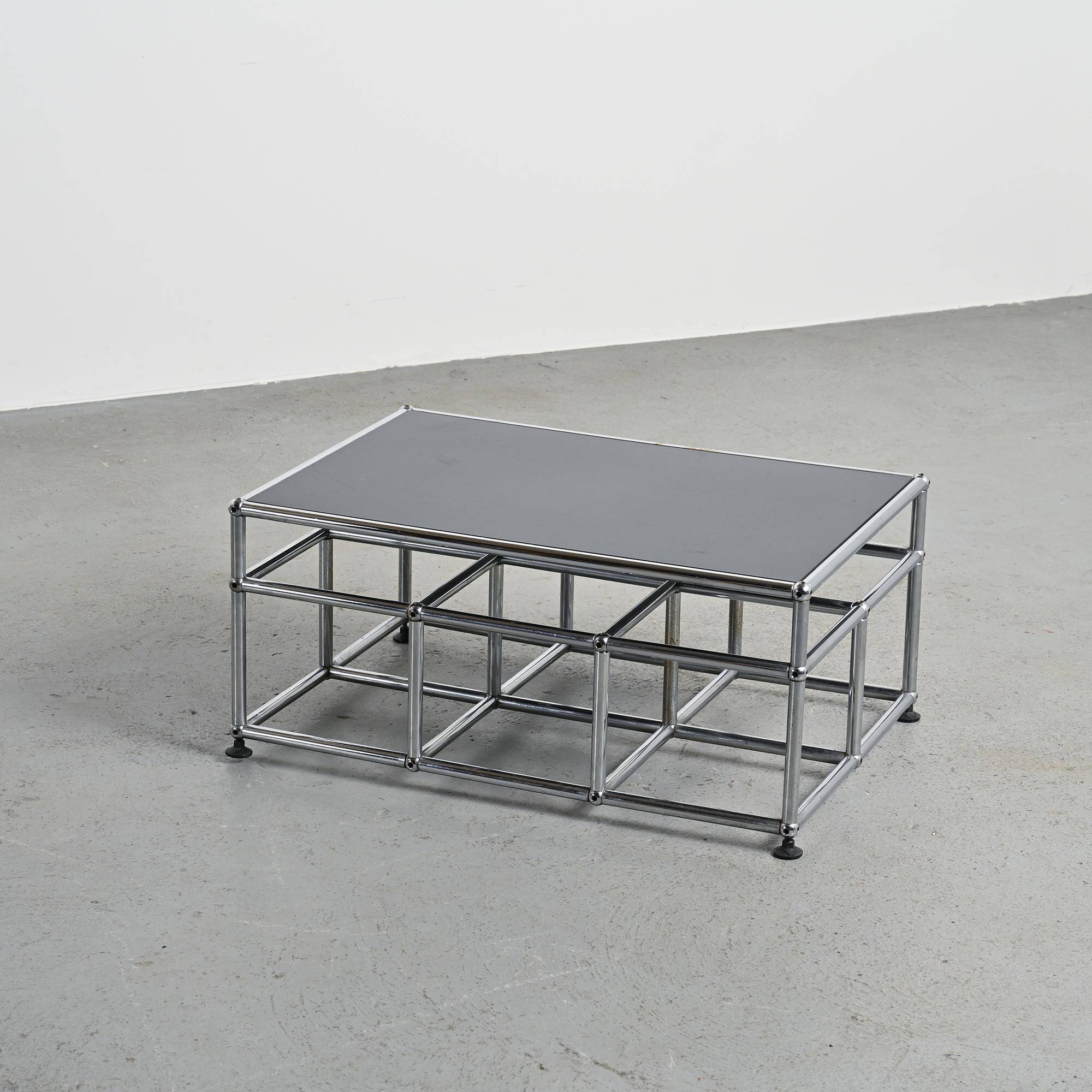 USM Haller coffee table, Switzerland, around 1970