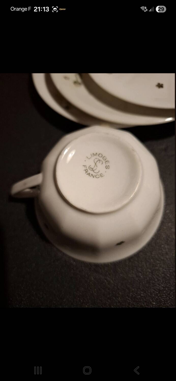 Fine porcelain coffee cups