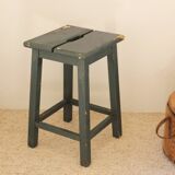 Antique French wooden stool