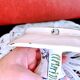 Handcrafted enameled ceramic candle holder signed vintage Rouen style decor