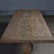 Large Monastère Soleil table in solid oak – 300 cm – Patinated finish