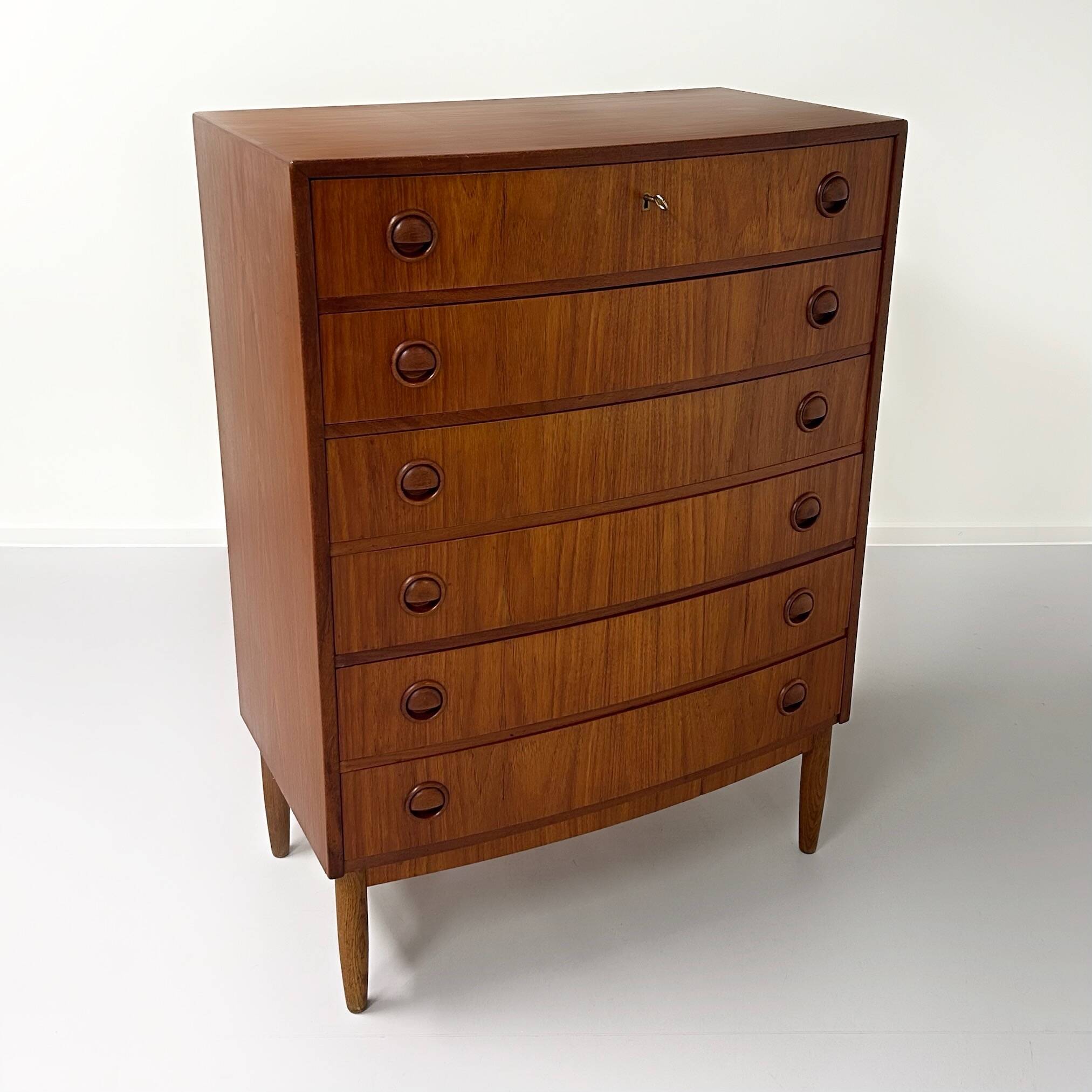 Commode courbée danoise, années 1960 | bois de teck