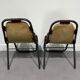 Paire de chaises tubulaires en fer