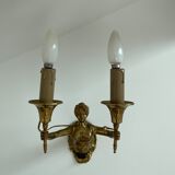 Wall lamp - patinated bronze - renowned décor - Empire style