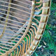 Vintage rattan couffin