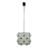 Brutalist glass chandelier by kamenicky senov, 1970s