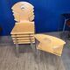 Suite de 6 chaises empilables Yamakado "Cocotte" - circa 1990