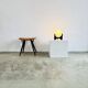 D-2022 Hokusai Table Lamp In Wenge Wood By Raak Amsterdam, The Netherlands 1960S