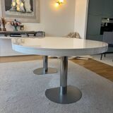 Ligne Roset white lacquered table