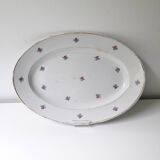 Oval Luneville porcelain dish (32.5x22.5cm) A1
