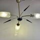 Chandelier sputnik tulips glass 60s