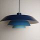 Troika en métal bleu, Bent Karlby pour Lyfa, Danemark 1960